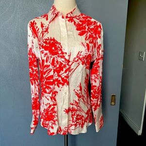 NWT Equipment Tailored Fit Floral Blouse